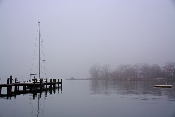 Foggy afternoon on the Magothy River